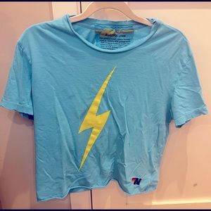 Aviator nation crop shirt